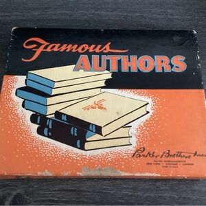 Vintage Famous Authors Card Game Mid 20th Century 1940s-1950s.